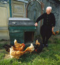 Marken 1982 Jan Schouten and his chickens