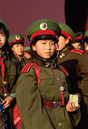 China Beijing Girl in military costume