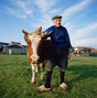 Marken 1982  'Sijmen Schouten with cow'