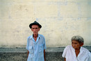 Cuba Cienfuegos Prov. 'couple before a wall