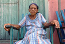 Cuba Holguin Prov. 'old woman in rocking chair'