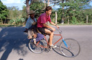 Cuba Santiago de Cuba 'on a bike with pig'