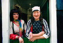 Marken 1970  Luutje Visser and hippy woman