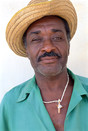 Cuba Villa Clara Prov. 'portrait with wooden cross necklace'