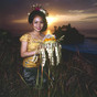 Indonesia Bali Woman before Tana Lot tempel