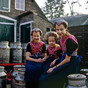 Staphorst 1986  3 sisters in traditional dress