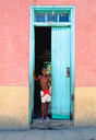 Cuba Villa Clara Prov.  Esperanza  'boy in doorway'