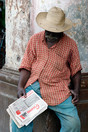 Havana Habana Vieja 'sleeping Granma vendor' 12-2013