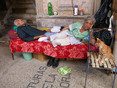 Havana Centro Habana Living outside because the risk of collapse 12-2013