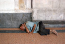Havana  Sleeping man somewhere in a street in Centro Habana 12-2013