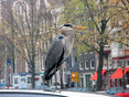 Amsterdam 2017 'a heron at the Prinsengracht'