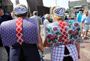 Spakenburg 2012 Women in traditional costumes during 'Visserijdag' 2012