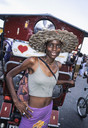 Cuba Havana 'the assistant of the bici taxi driver'