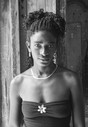 Cuba Camaguey 'bnw portrait young woman'