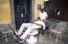 Cuba  Camaguey Province 'barbershop in Brasil'