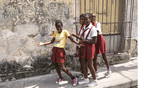 Cuba Santiago de Cuba 'funny schoolgirls'