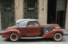 Cuba Havana 'an impressive old car in Habana Vieja'