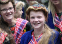 Thee Hague  2022 School girl during 'Prinsjesdag'